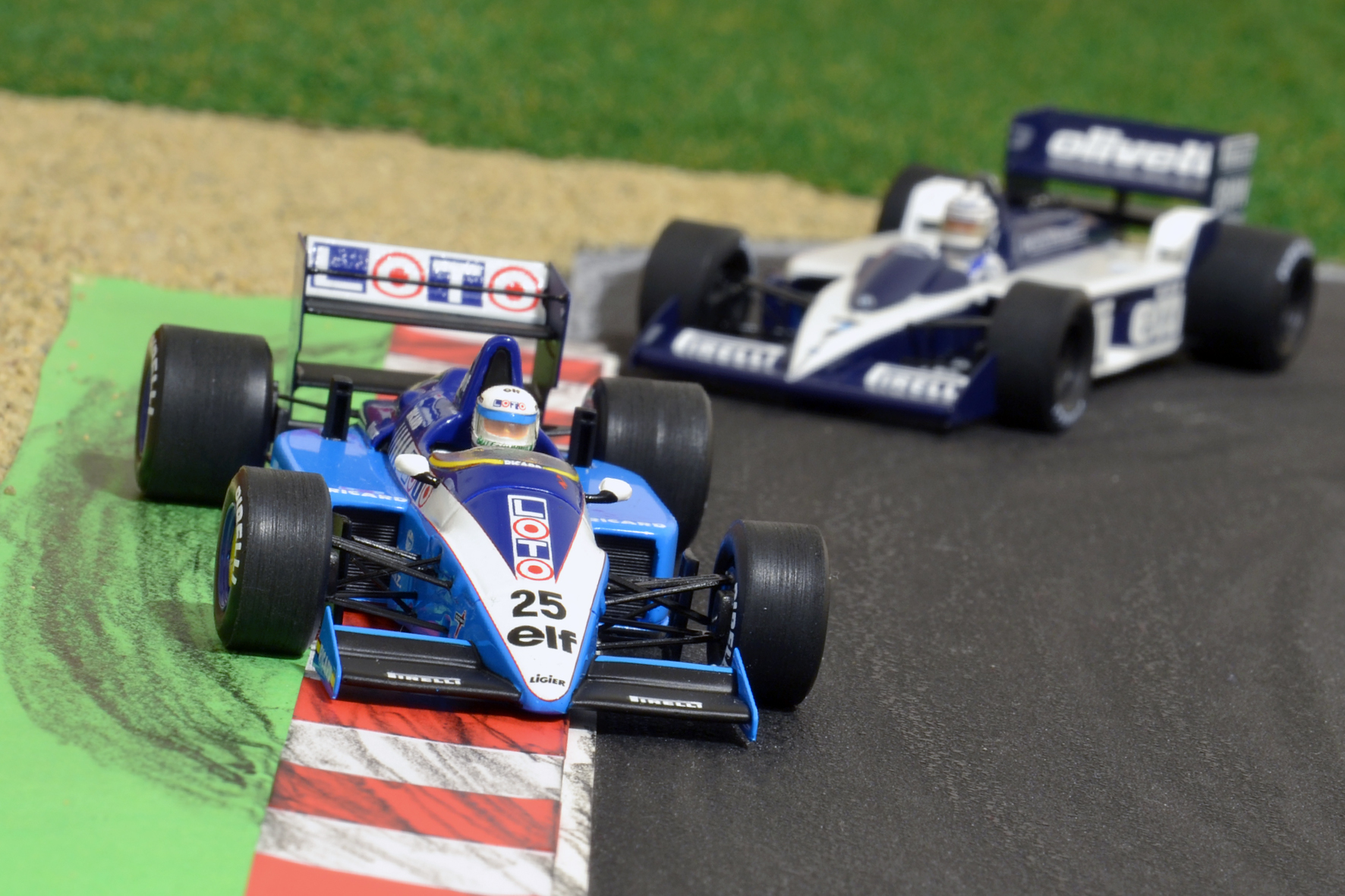 Ligier JS27 René Arnoux 1986 & Brabham BT55 Ricardo Patrese 1986 - Spark 1:43