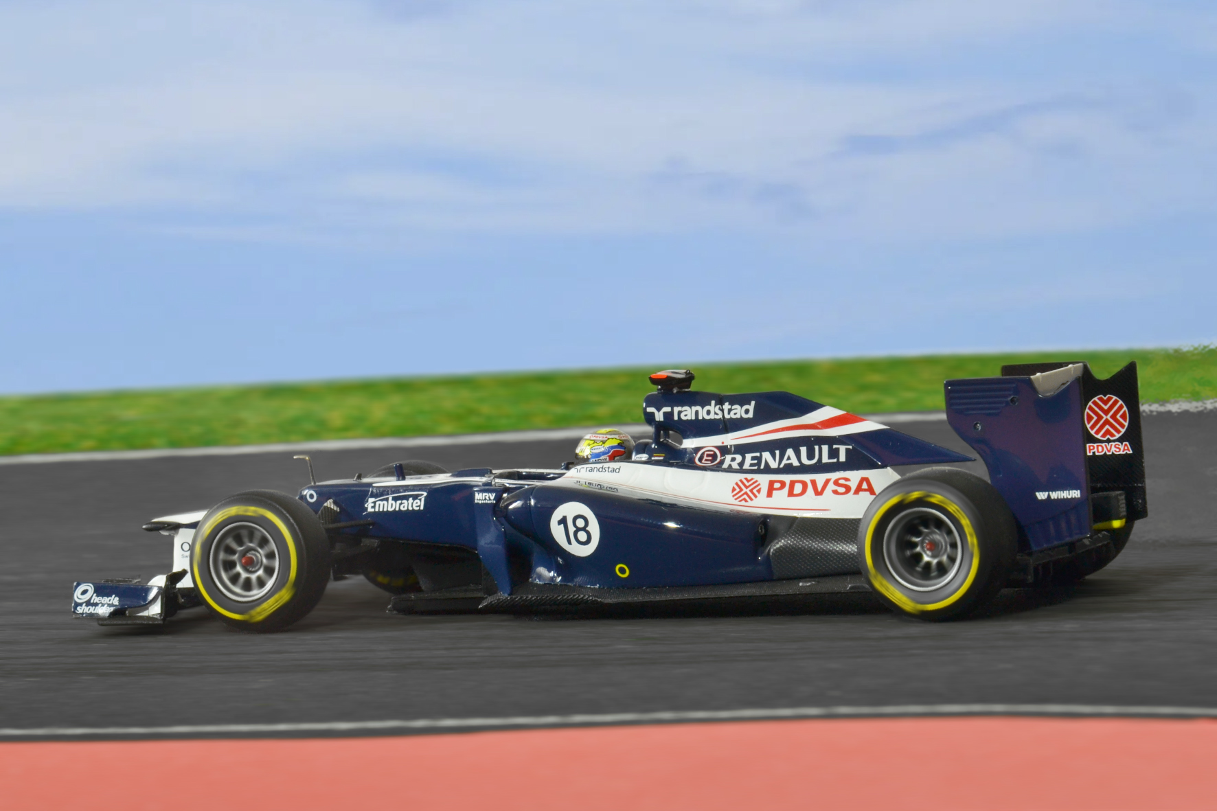 Kacsacsőrű Williams FW34, Pastor Maldonado és a Williams csapat utolsó győzelmét ezzel a kocsival érte el 2012-ben.