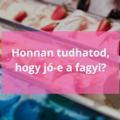 Kérdést kaptam... Hogyan lehet megismerni hogy jó-e a fagyi mielőtt megvesszük?