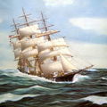 Hans Skalagard, a híres feröeri tengerész festőművész néhány képe