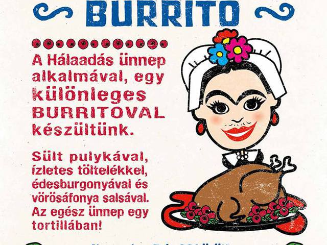 Ismét itt az év legjobb pár hete: visszatért a hálaadás napi burrito!