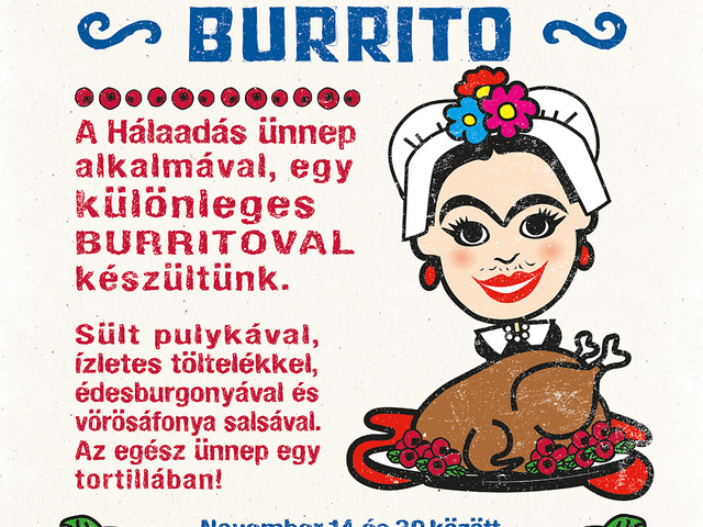 Ismét visszatér a Hálaadás napi burrito!