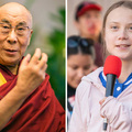 A Dalai Láma Greta Thunberggel a klímaválságról beszélgetett