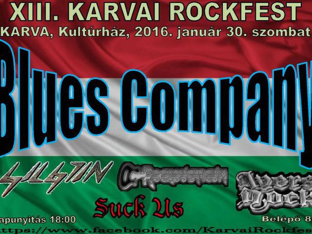 XIII. KARVAI ROCKFEST - A Blues Company a fő banda