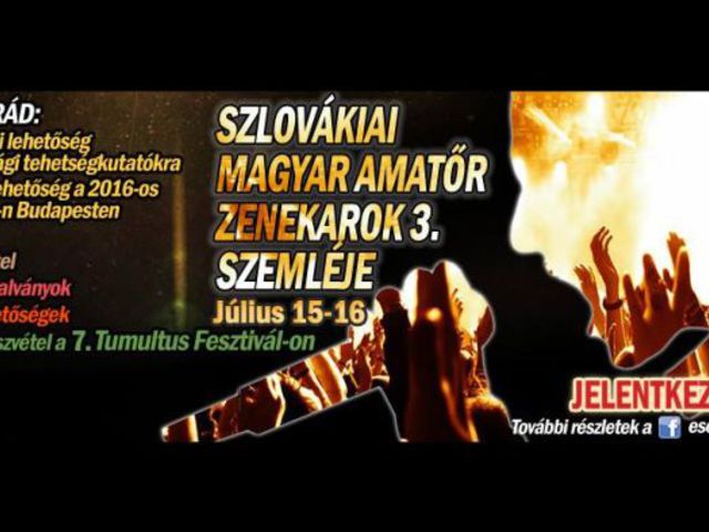 SZLOVÁKIAI MAGYAR ZENEKAROK 3. SZEMLÉJE - Jelentkezz!