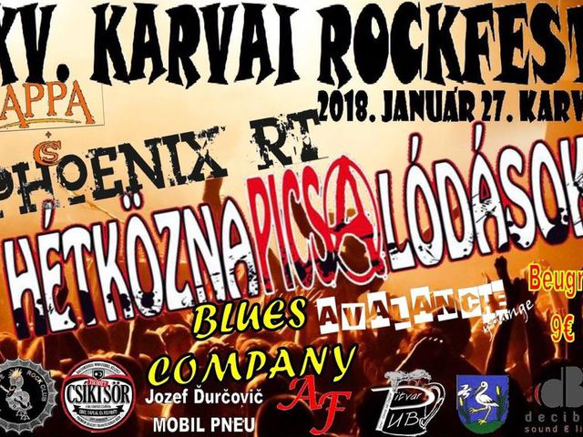 XV. KARVAI ROCKFESZT - Jubileumi buli január végén!