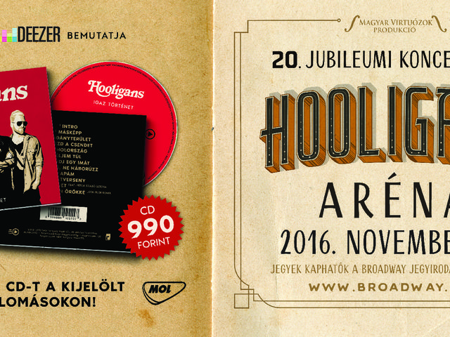 HOOLIGANS - Platinalemez az 'Igaz történet' | Eladási lista 1. hely