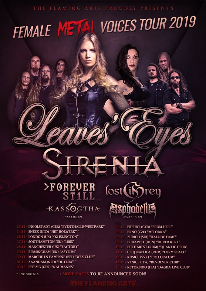 Leaves' Eyes és Sirenia koncert decemberben Budapesten!
