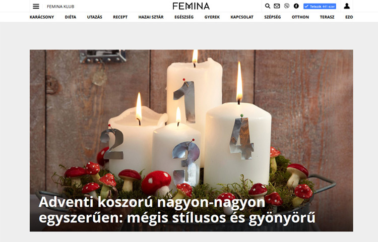 Karácsonyi hangulatban a Femina.hu szerkesztősége