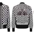 Versus Versace Baroque Zip Jacket, Black & White