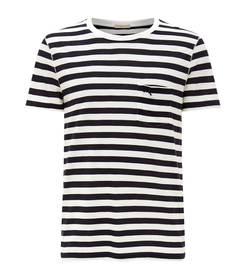 Burberry Brit Striped Cotton T-Shirt - Férfidivat