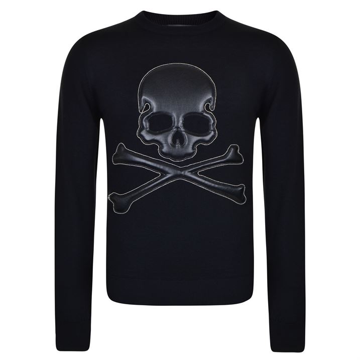 Philipp Plein Back To You Sweater, Black - Férfidivat