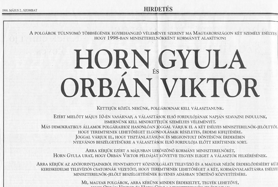 Horn_Gyula_Orban_Viktor_miniszterelnök_jelolti_vita_tevevita_1998_Fidesz_hirdetes.png