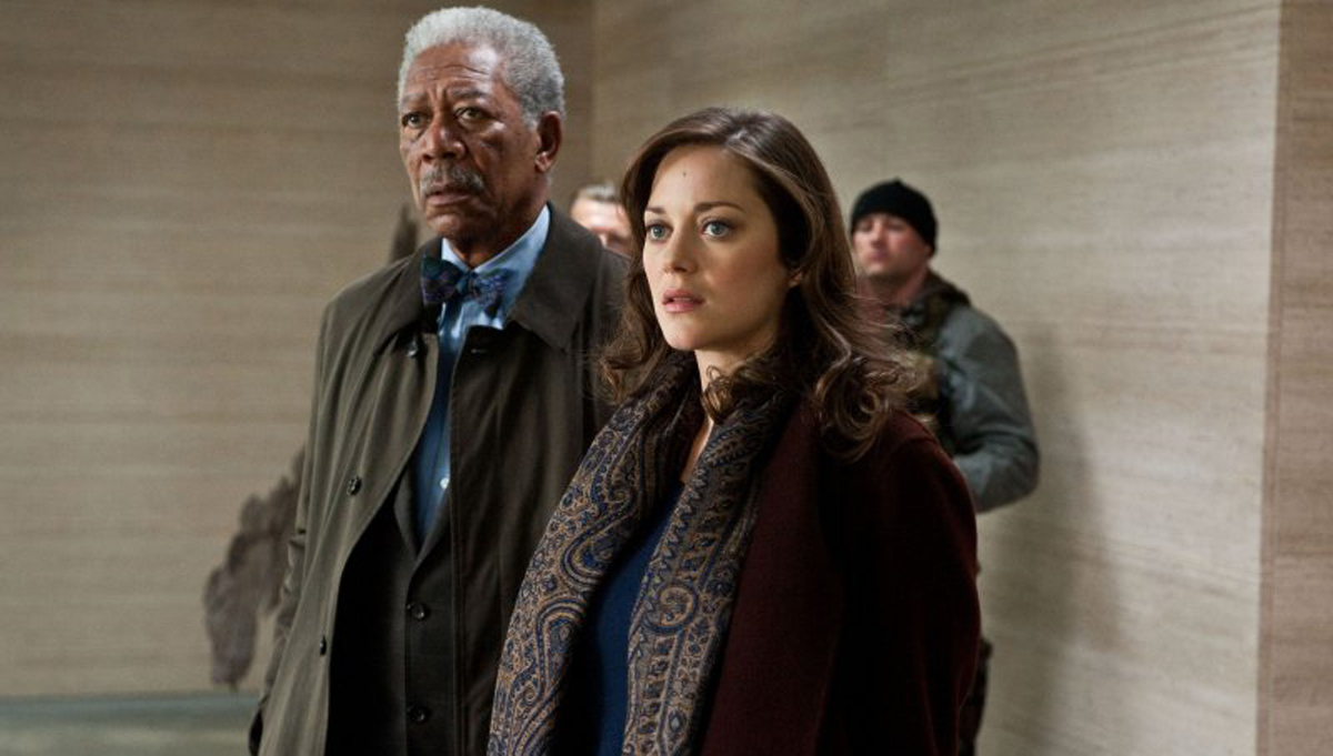 Lucius Fox & Miranda Tate-Morgan Freeman&Marion Cotillard.jpg