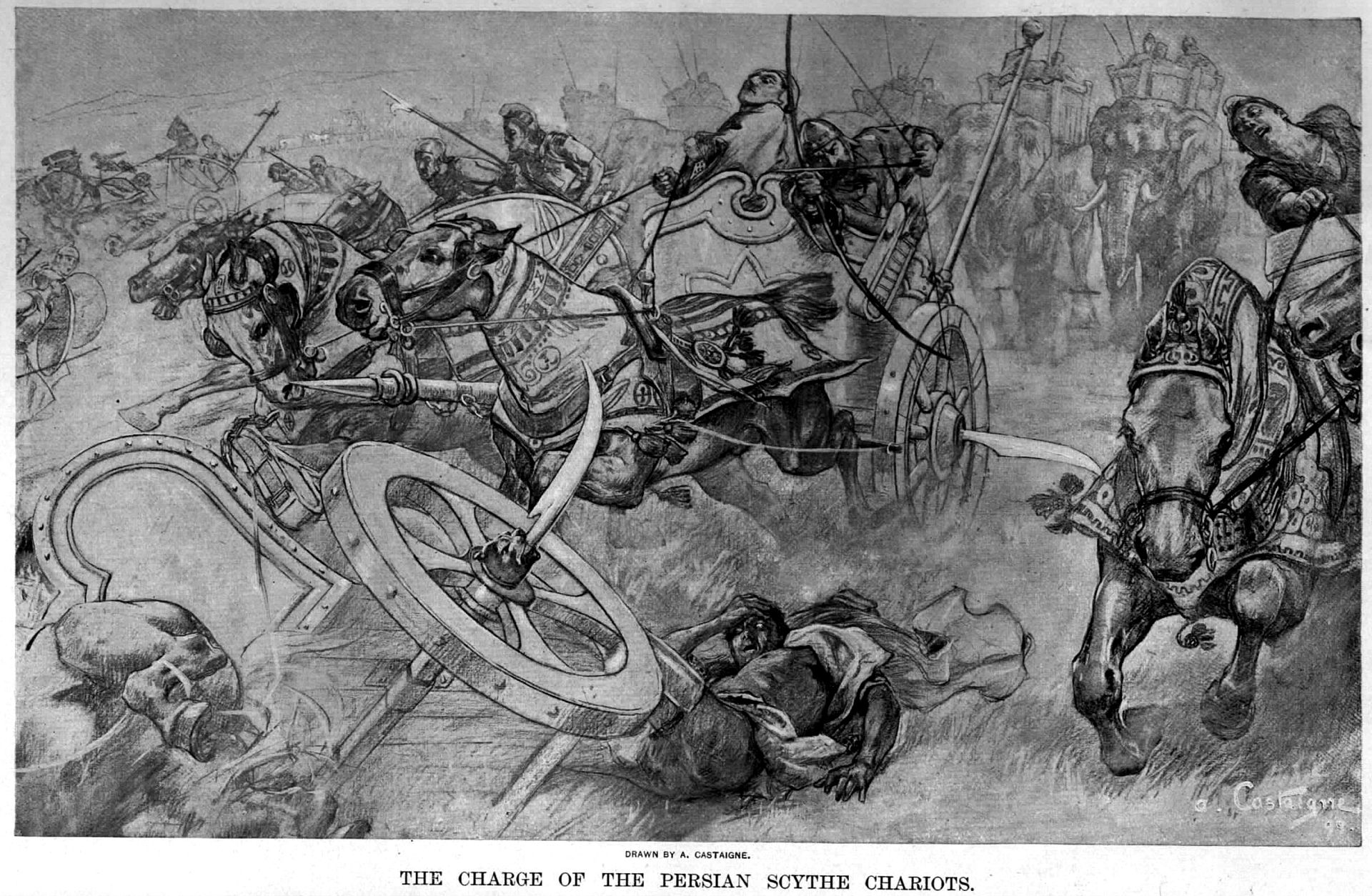 The_charge_of_the_Persian_scythed_chariots_at_the_battle_of_Gaugamela_by_Andre_Castaigne_(1898-1899).jpg