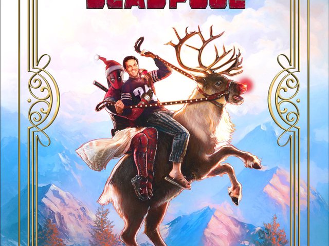 Deadpool 2 karácsonyi verziójának posztere