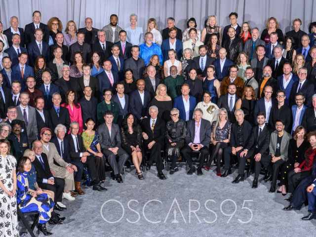 A 95. Oscar-díj jelöltek "családi fotója"