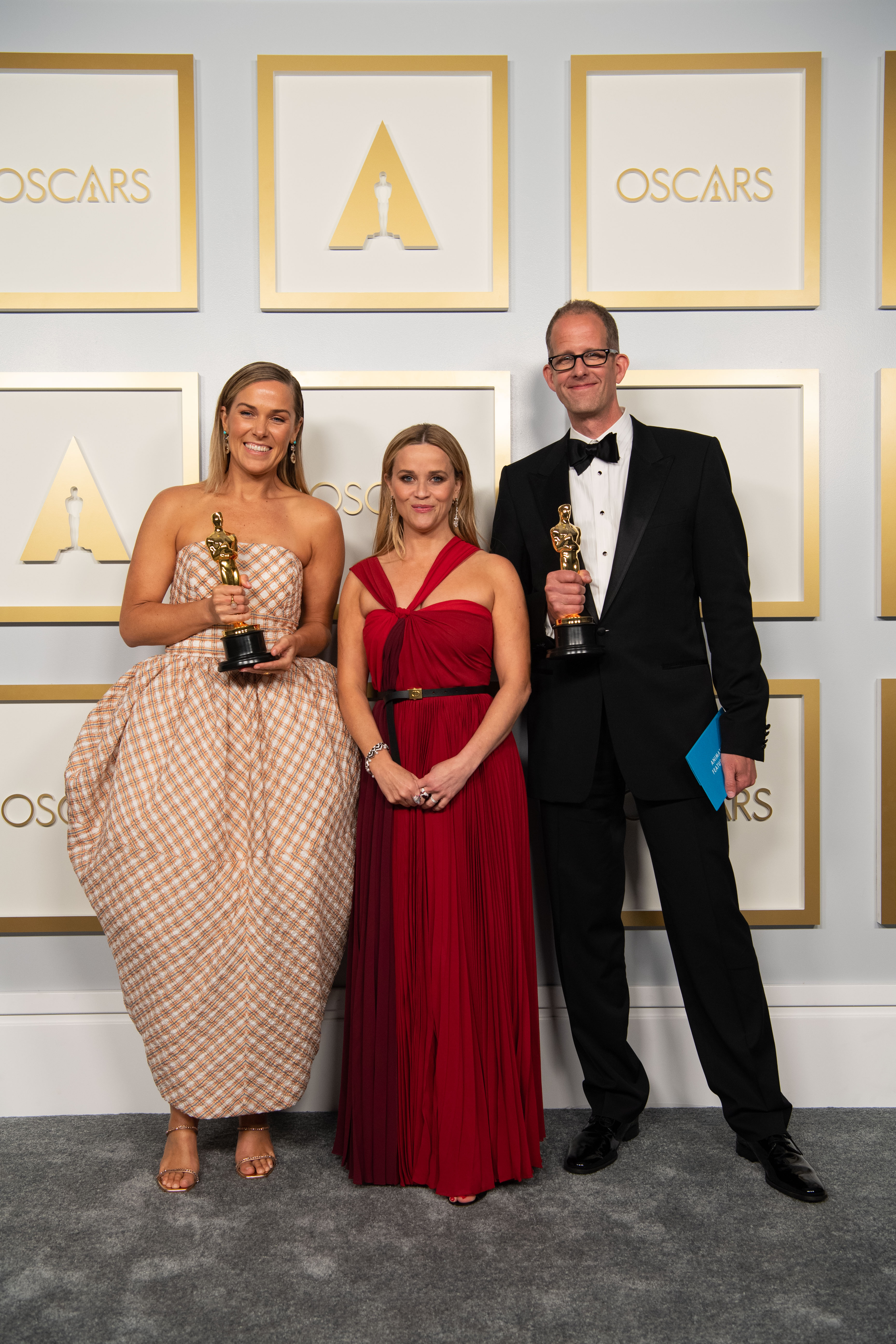 Dana Murray, Reese Witherspoon, Pete Docter<br />© Matt Petit / A.M.P.A.S.