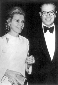 Charlie és felesége, Yvette M. LeMarrec A keresztapa premierjén