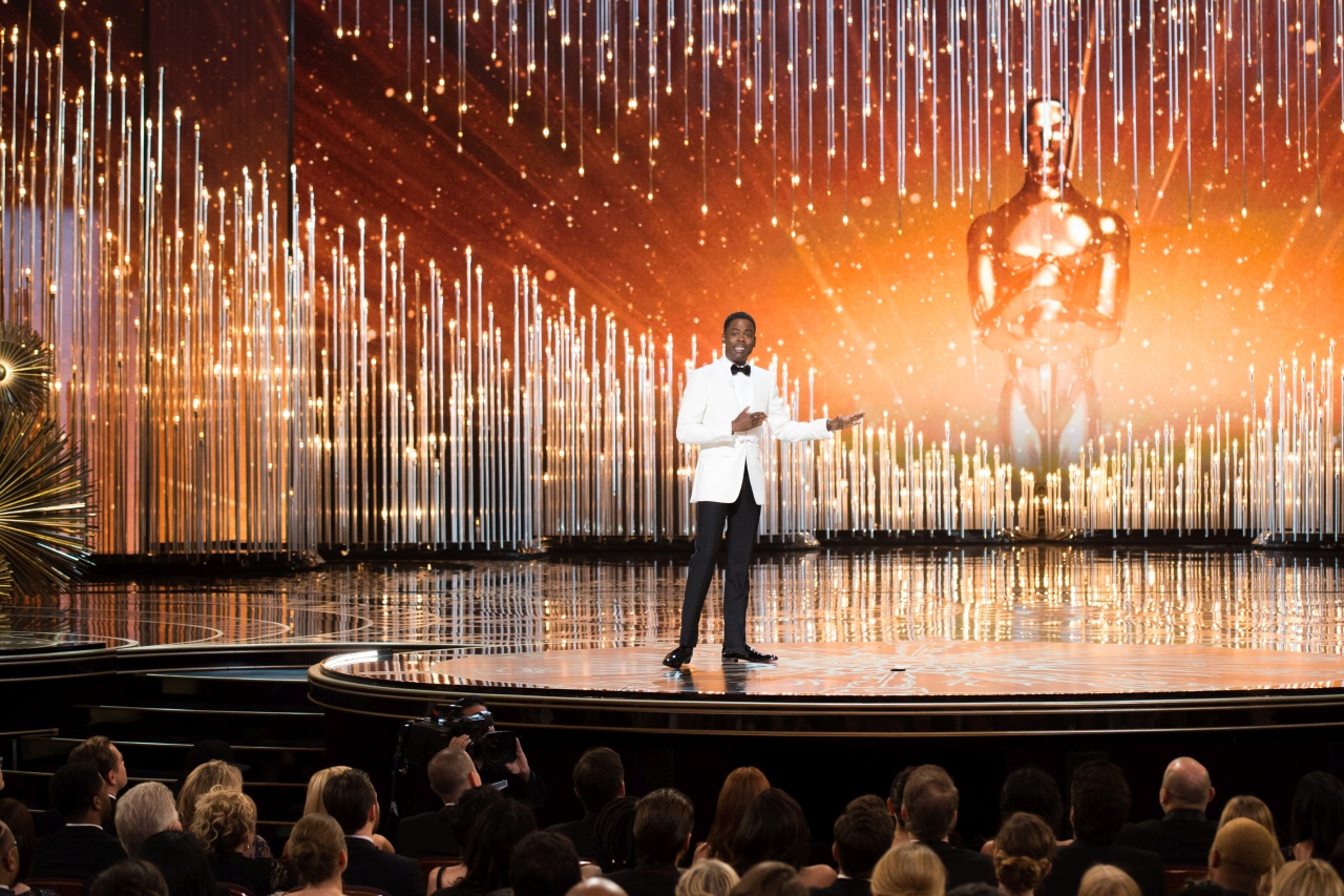 Chris Rock a 88. díjátadó házigazdájaként.