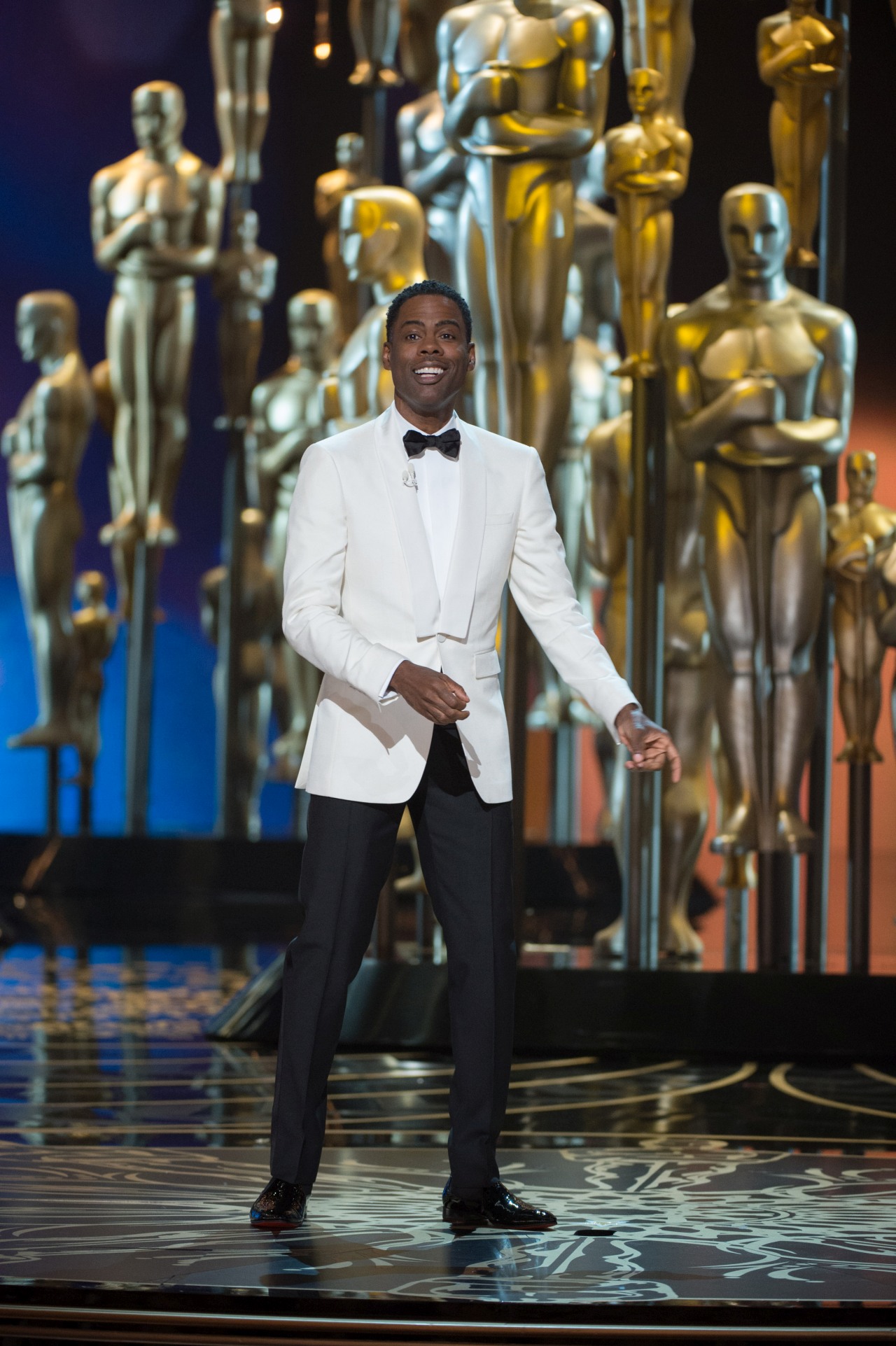 Chris Rock a 88. díjátadó házigazdájaként.