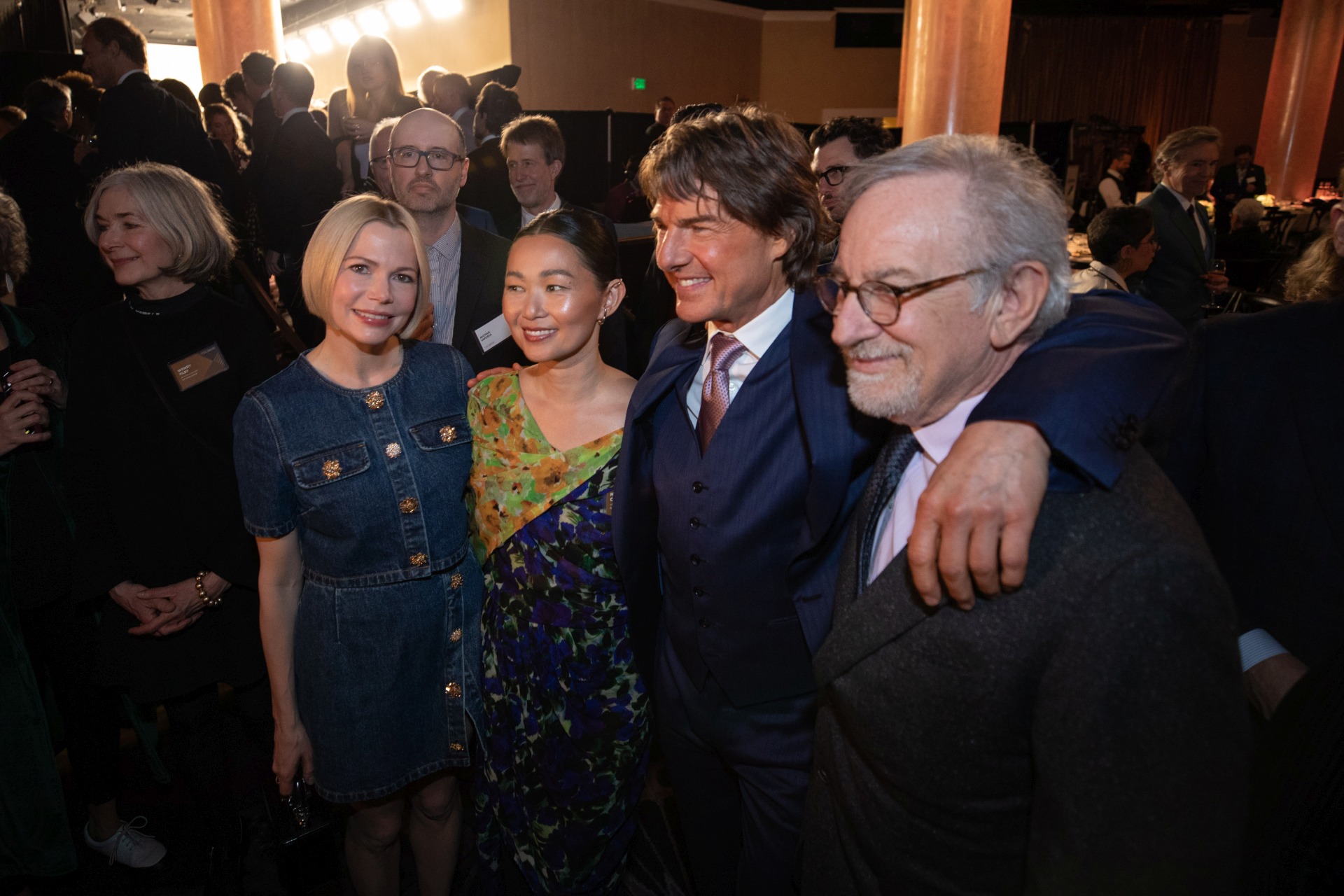 Michelle Williams, Hong Chau, Tom Cruise és Steven Spielberg
