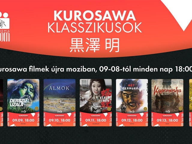 Kuroszava-filmek a Cinema MOM-ban