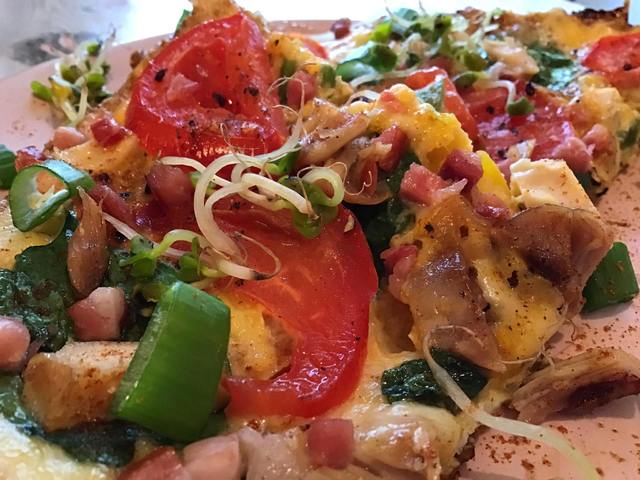 Grill csirkés sajtos pizza KETO