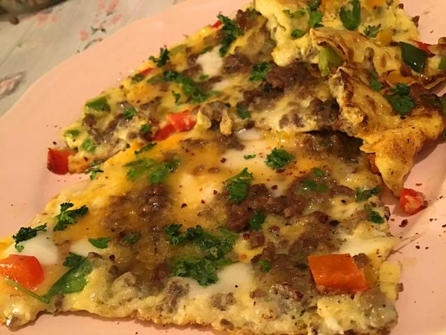 Húsos pizza KETO