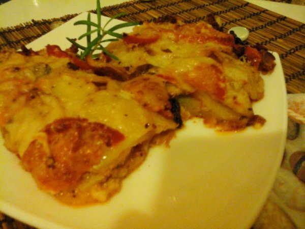 Parmezán-Pecorino sajtos olasz rakott csirke4