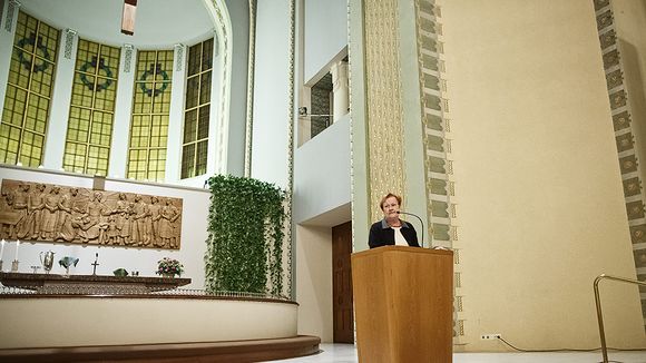 Halonen Kallio templomában.jpg