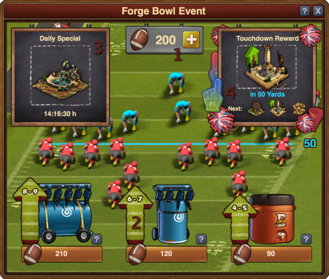 forge of empires daily special for forge bowl event