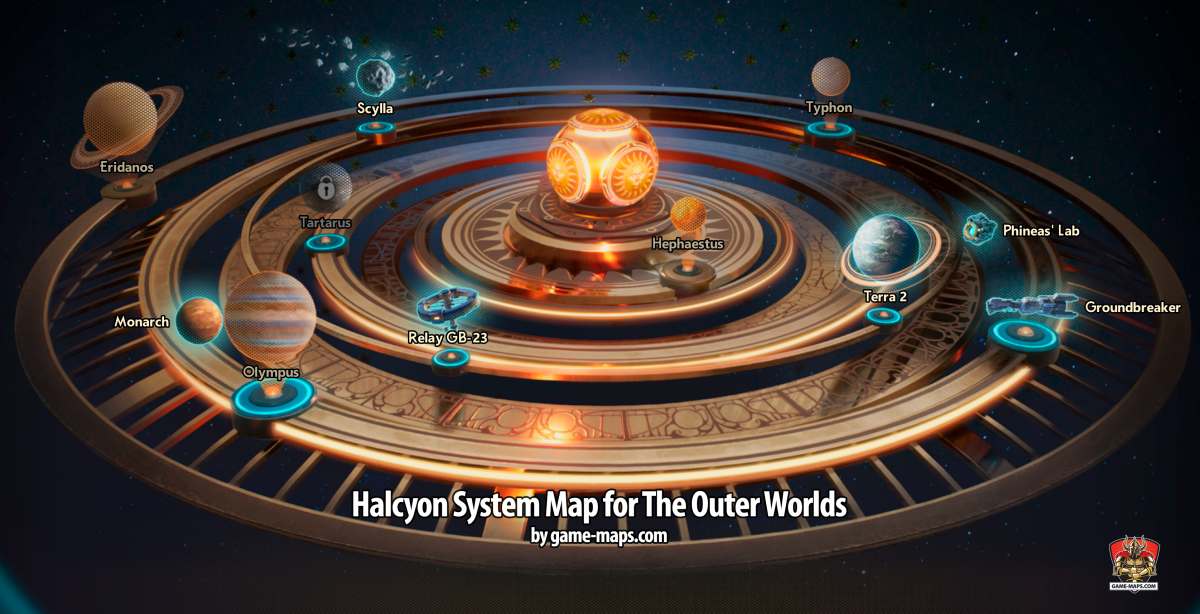 Halcyon System Map 1200 