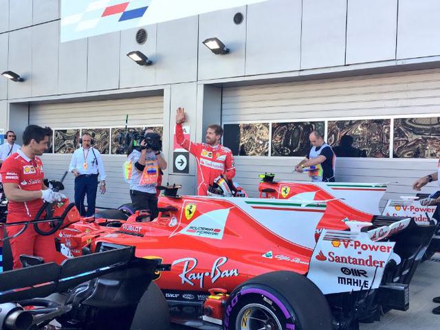 F1 Vettelé a pole, kettős Ferrari siker született az Orosz Nagydíj időmérőjén