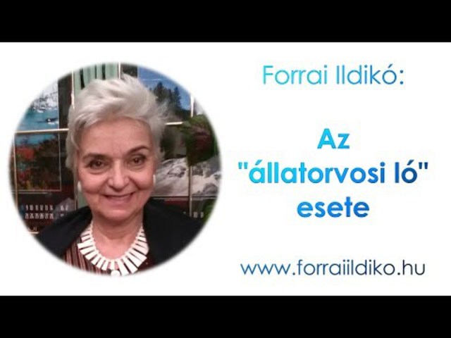 Forrai Ildikó: Az "állatorvosi ló" esete :)