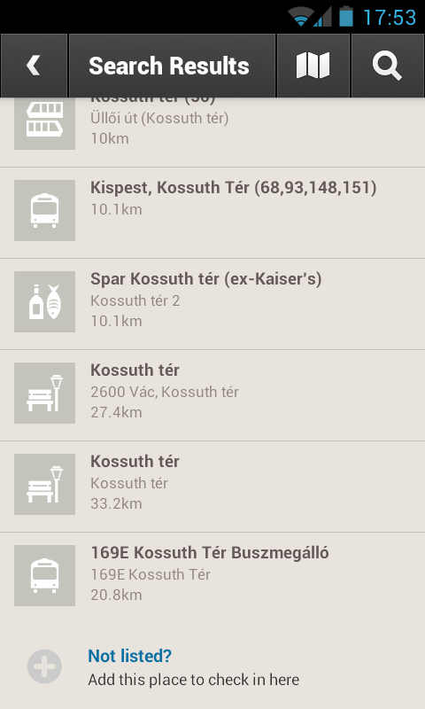 foursquare uj hely hozzaadasa