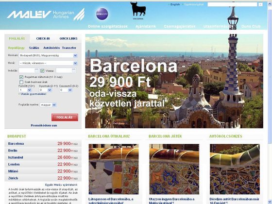 fovarosi.blog.hu: MALEV.hu-2012-screenshot