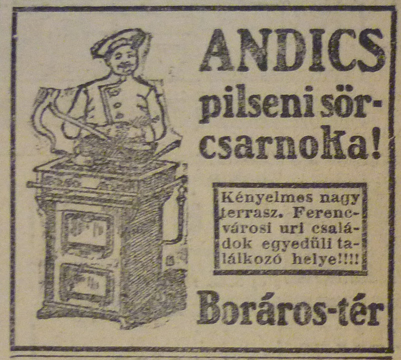 fovarosi.blog.hu: BorarosTer-1913Augusztus-AzEstHirdetes