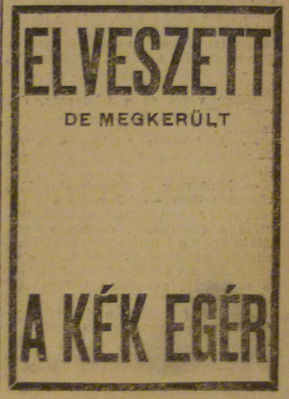 fovarosi.blog.hu: KekEger-1913November-AzEstHirdetes-02