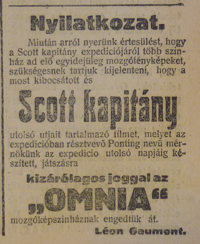 fovarosi.blog.hu: OmniaMozi-1913Marcius-AzEstHirdetes