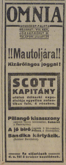 fovarosi.blog.hu: OmniaMozi-1913Marcius-AzEstHirdetes4