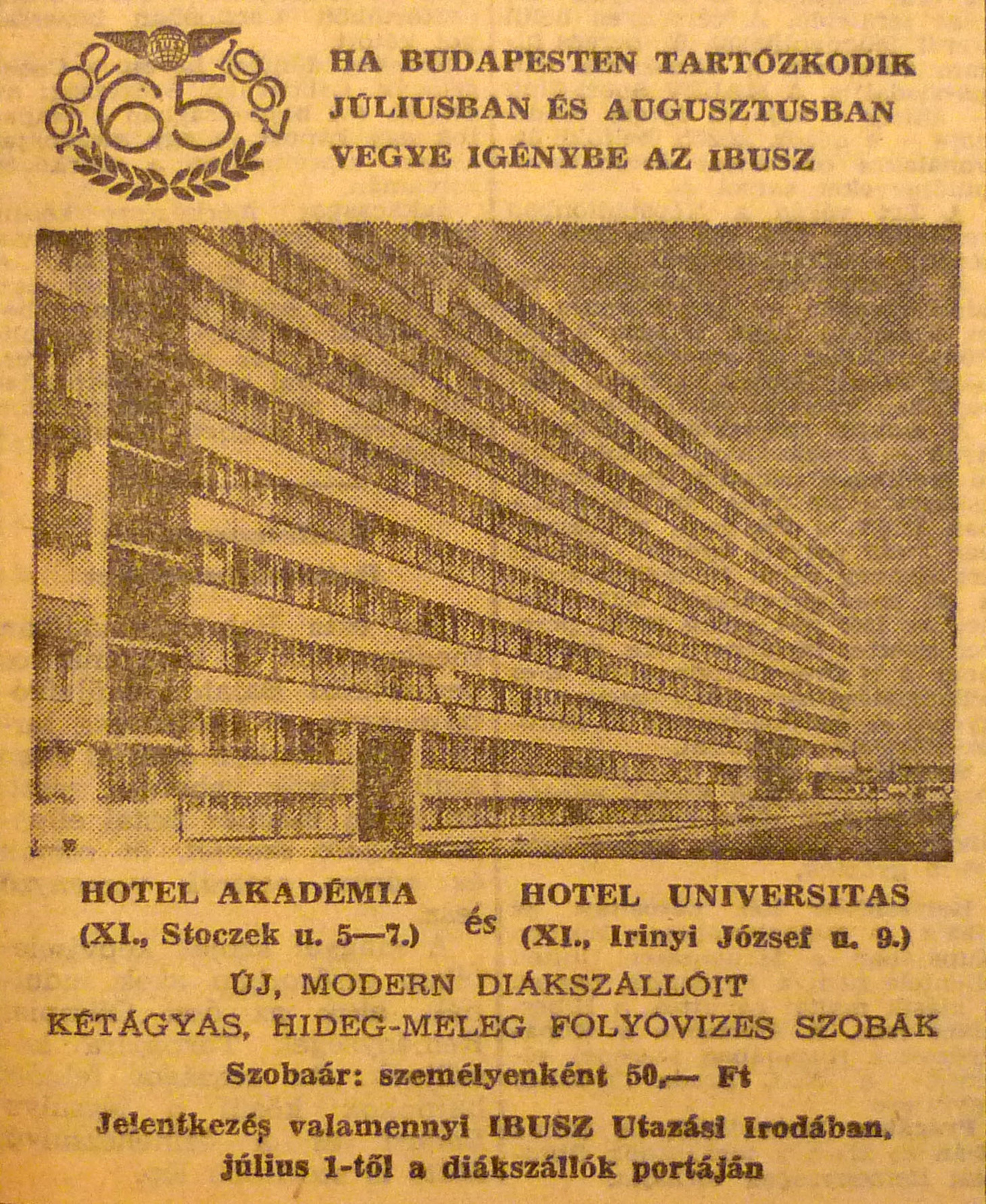 fovarosi.blog.hu: Muegyetem-196707-MagyarNemzetHirdetes - indafoto.hu