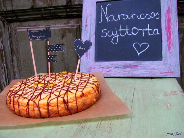 Narancsos sajttorta, fromJuci 1 éves lett!