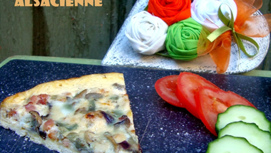 Quiche Alsacienne - francia sós lepény