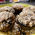 Áfonyás zabpelyhes muffinok