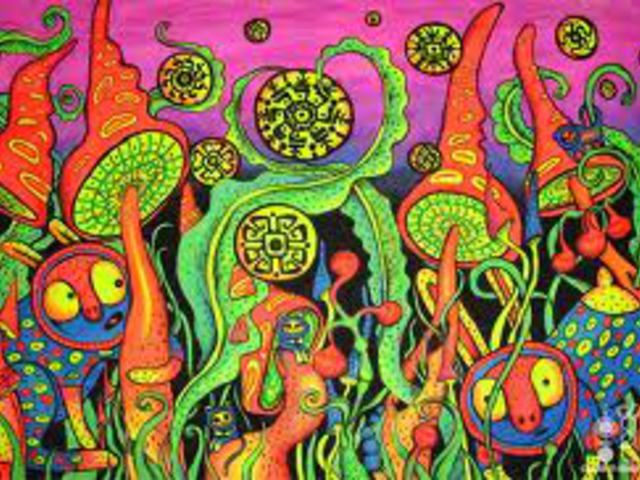 Hallucinogének: peyote, meszkalin, pszilocibin, LSD