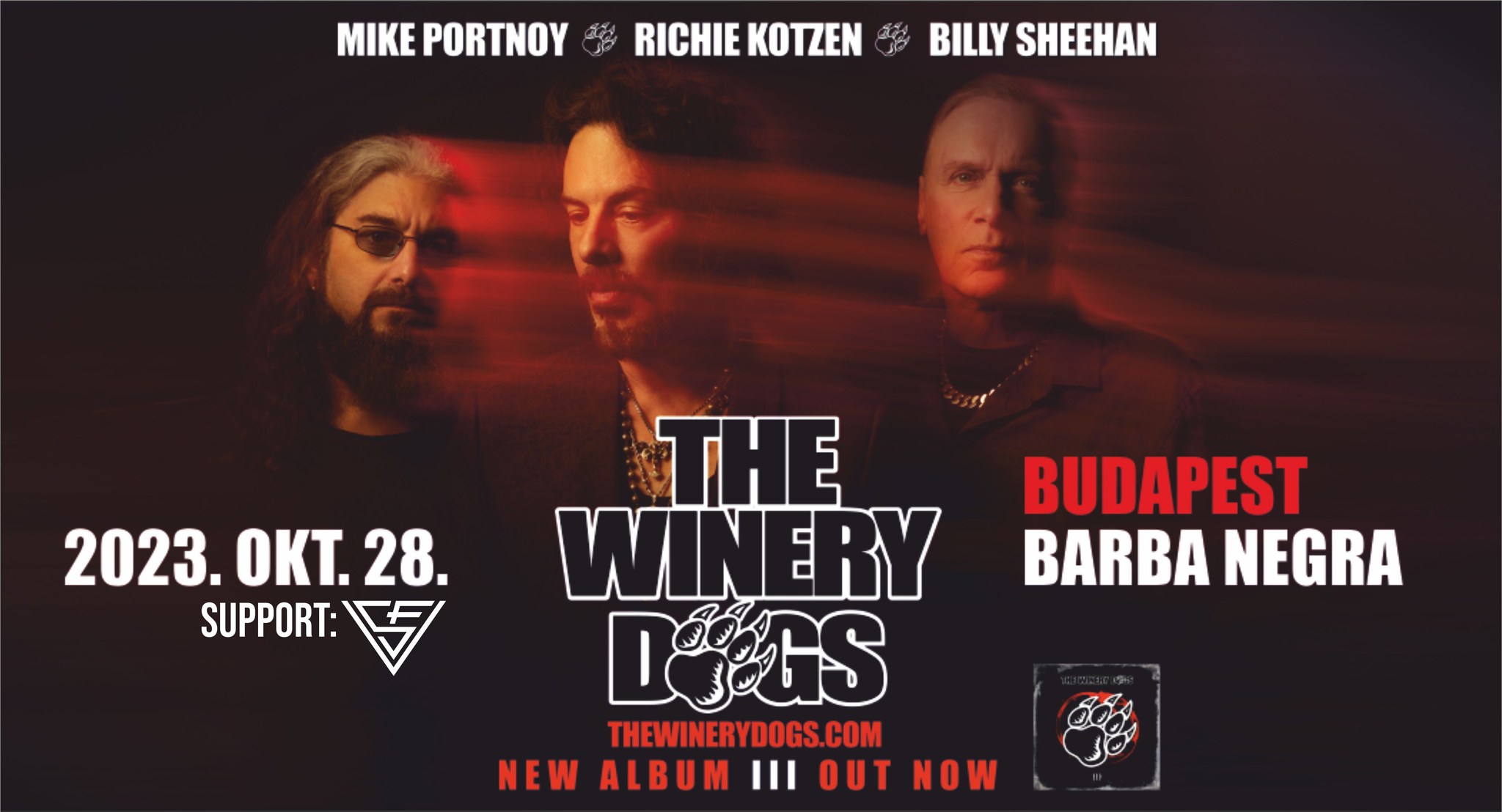 Szombaton The Winery Dogs a Barba Negrában!