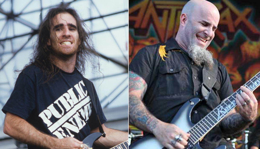 2. Scott Ian, az Anthrax ritmusgitárosa alapos változáson ment keresztül az elmúlt 30 évben. Már nyoma sincs a hosszú sörénynek, ellenben a tar fej alá jókora, immáron őszülő szakállat növesztett. Feltűnő, hogy a zenész karját a 80-as években egyetlen tetoválás sem díszítette, most annál több.<br />