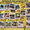 Zöldgömb 2015-ös futónaptár tervezete