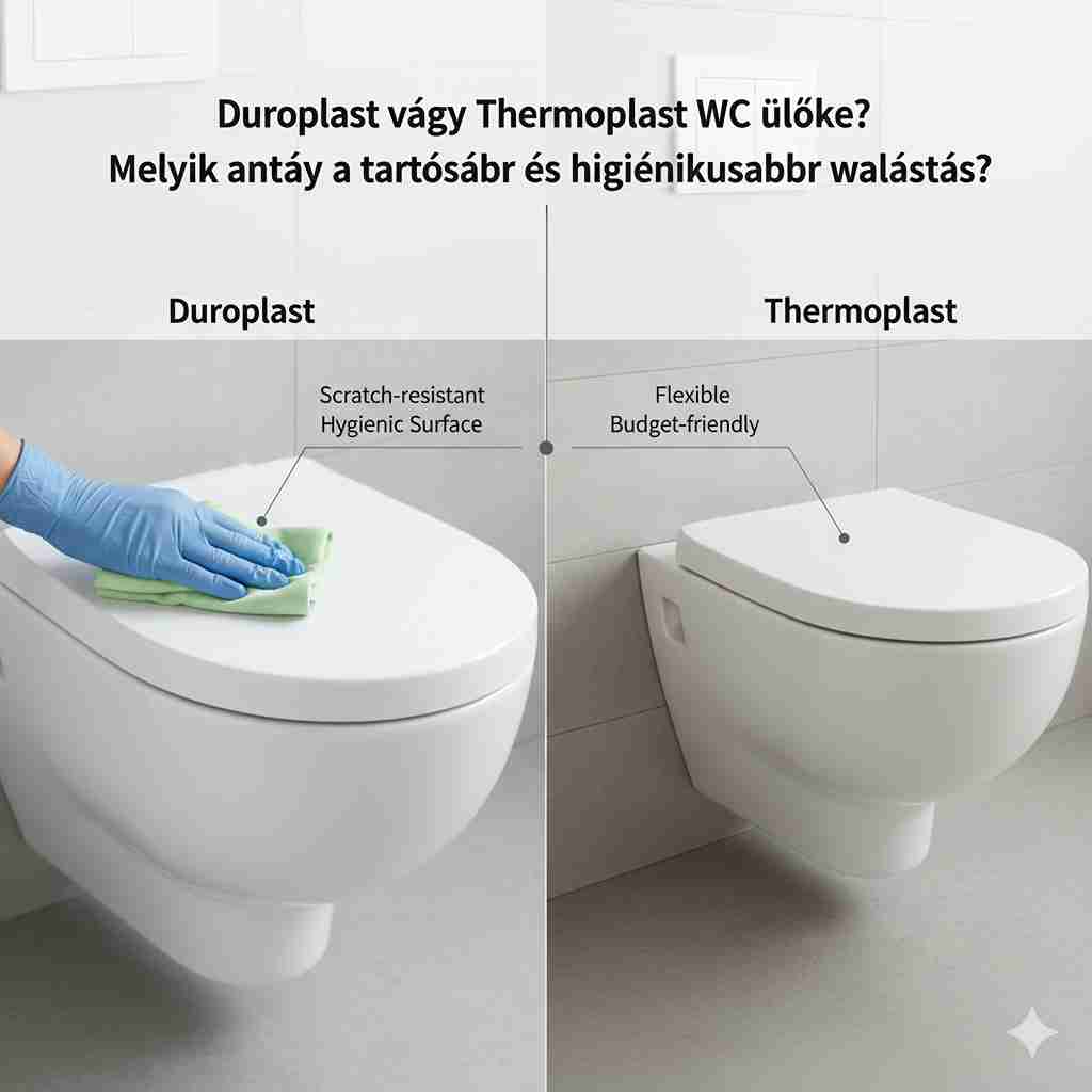 Duroplast vagy Thermoplast WC ülőke? Melyik anyag a tartósabb és higiénikusabb választás?